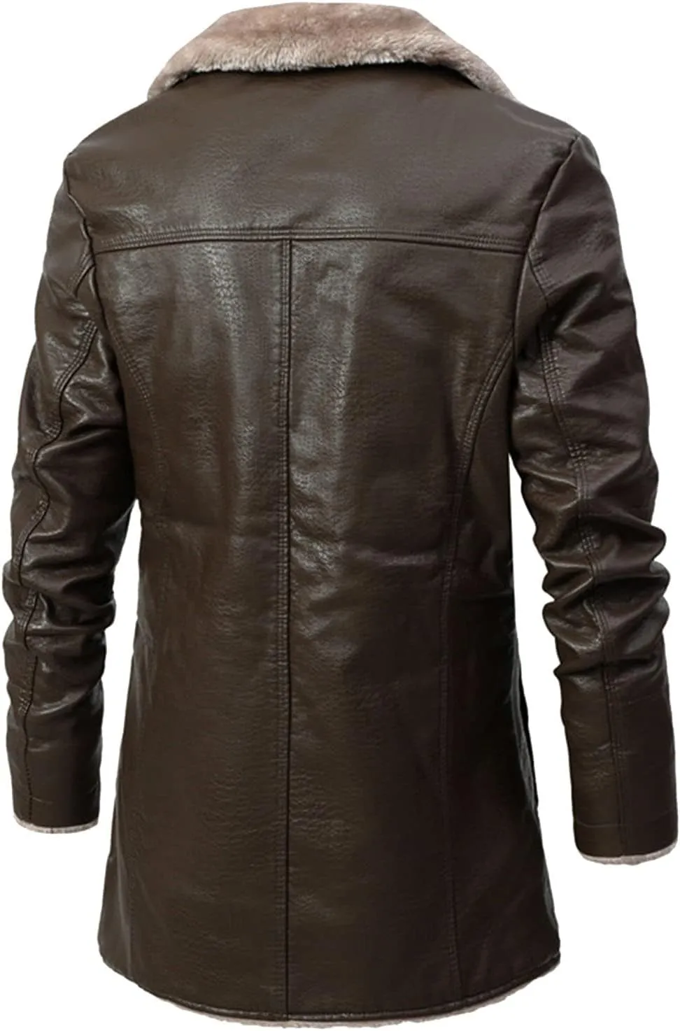 Mens Jackets New Winter Plush Thick Windbreaker Leather Men's Suit Collar Jackets Casual Stylish