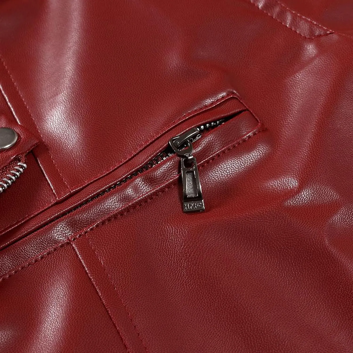 Mens Leather Jackets Casual Faux Leather Motorcycle Jacket Biker Vintage Outwear Classic Fit Full Zipper Jackets