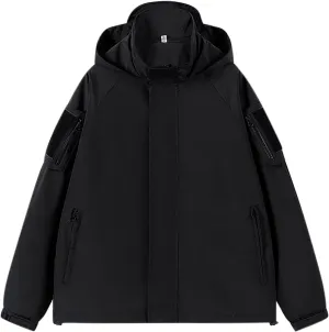 Men's Lightweight Waterproof Rain Jackets Outdoor Sports Trench Softshell Windproof Jackets for Hiking Mountain