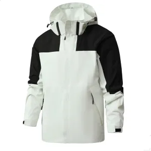Men's Lightweight Waterproof Rain Jacket,Shell Hooded Raincoat Outdoor Hiking Windbreaker Jackets Casual Coats