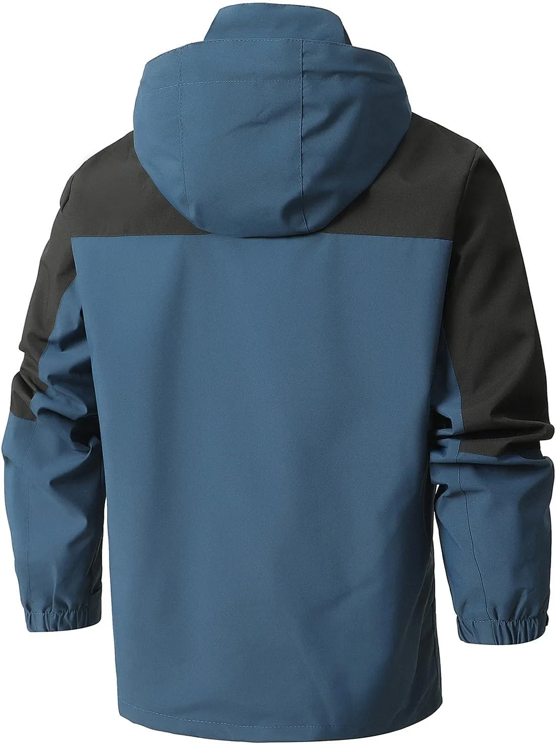 Men's Lightweight Waterproof Rain Jacket,Shell Hooded Raincoat Outdoor Hiking Windbreaker Jackets Casual Coats
