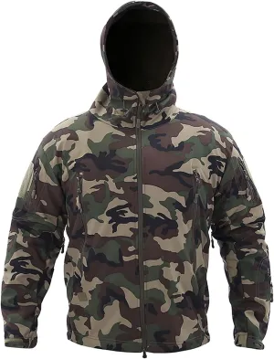 Men's Rain Jackets Outdoor Detachable Hooded Windproof Warm Jackets Coats Lightweight Waterproof Hiking Windbreaker