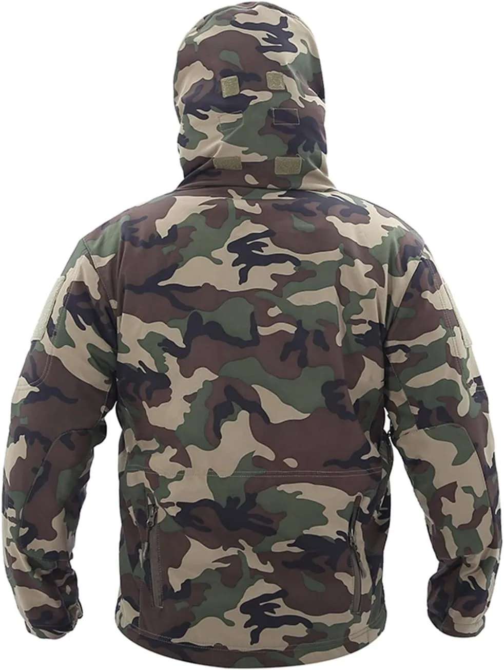 Men's Rain Jackets Outdoor Detachable Hooded Windproof Warm Jackets Coats Lightweight Waterproof Hiking Windbreaker