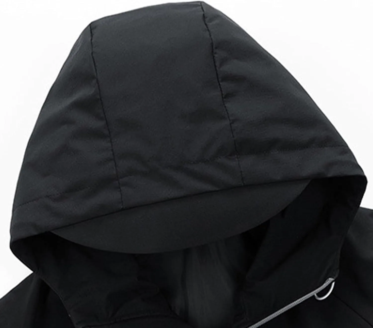 Men's Rain Jackets with Hood Waterproof Windproof Hooded Raincoats Outdoor Hiking Travel Windbreaker Jackets
