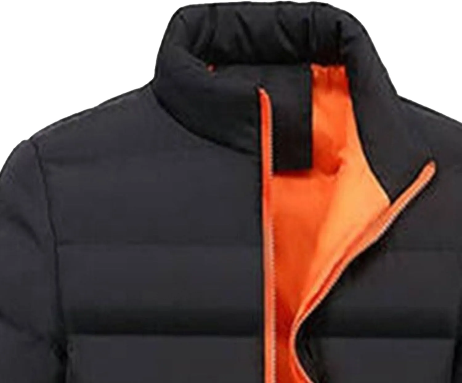 Men's Winter Down Coats Lightweight Warm Puffer Jacket Quilted Thicken Padded Coat Windproof Outerwear
