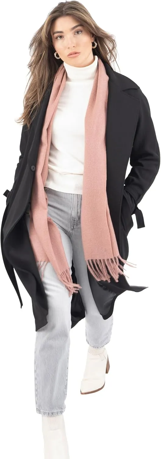 Nine West Women's Notch Collar Crepe Trench with Belt