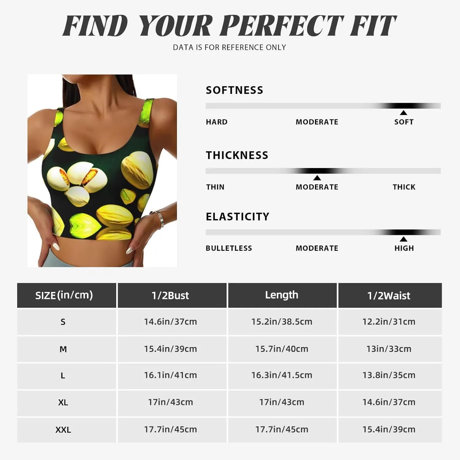Nutty Pistachio Women's Sexy Sports Vest Sleeveless Athletic Gym T-Shirts Vest U-Shaped Back Quick Dry Top