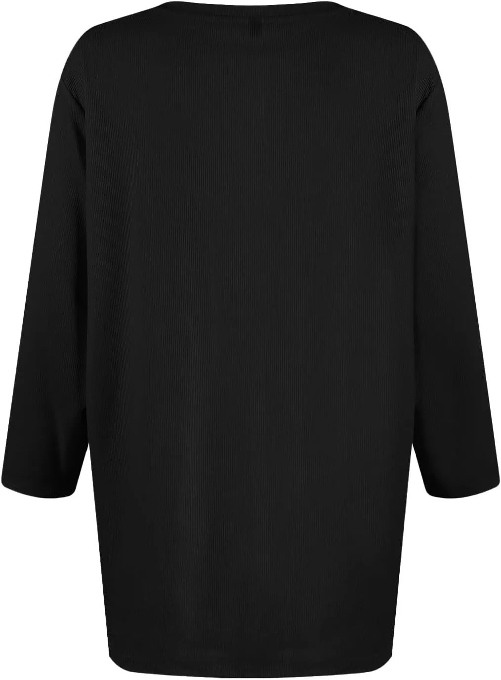 Oversized Sweaters for Women 3/4 Length Sleeve Tops Crewneck Blouses Dressy Casual Knit Tops