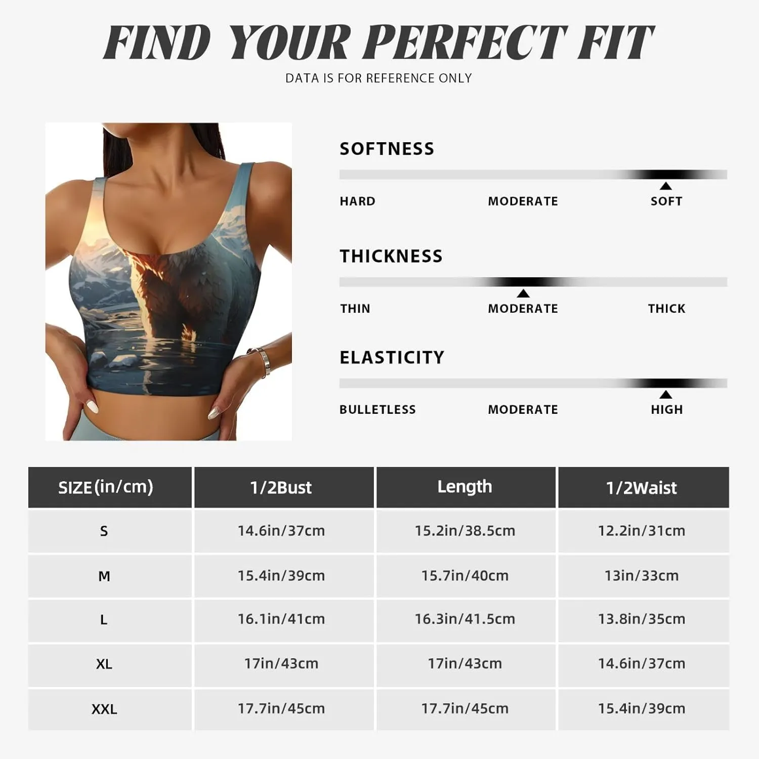 Polar Bear in Winter Women's Sexy Sports Vest Sleeveless Athletic Gym T-Shirts Vest U-Shaped Back Quick Dry Top