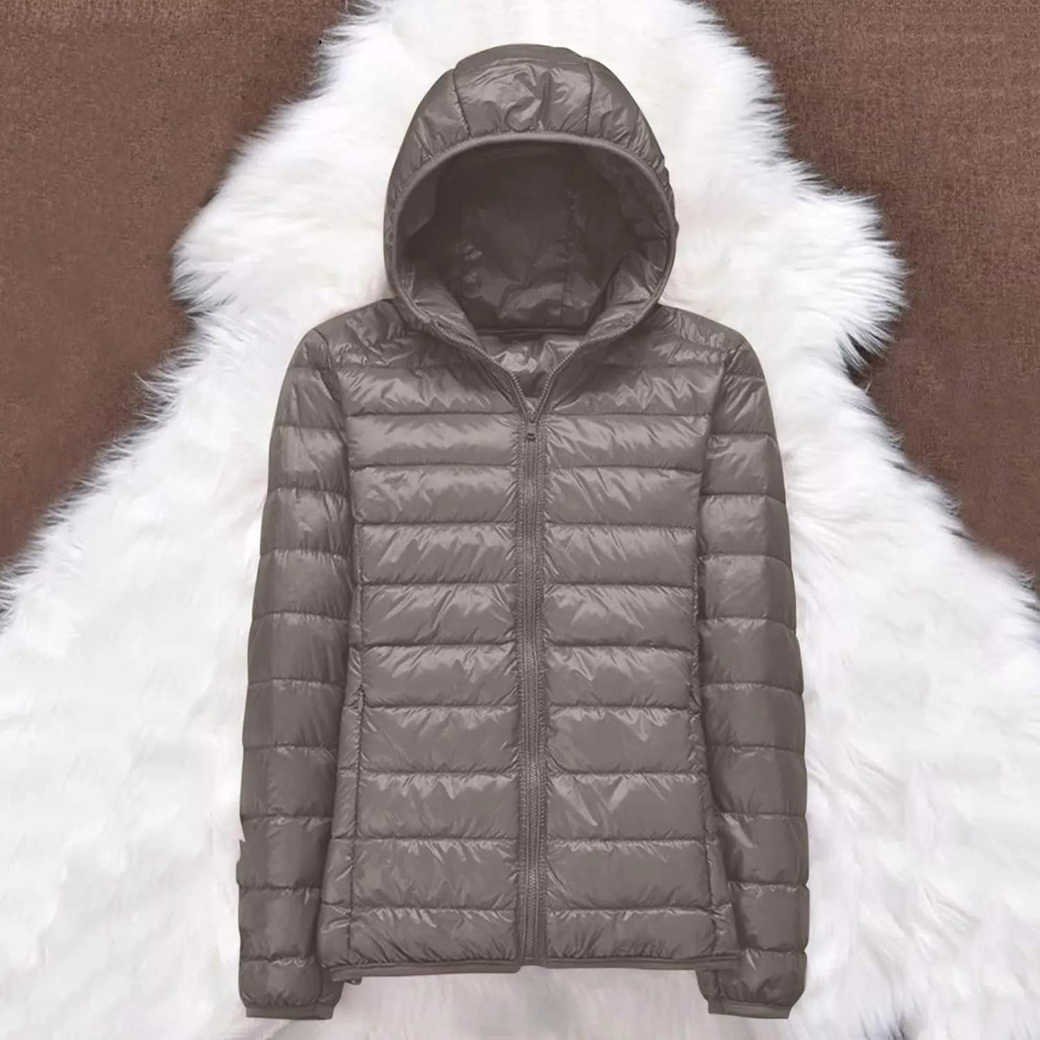 Puffer Jacket Womens Packable Winter Coats Light Winter Jackets Warm Down Jacket Quilted Jackets with Pockets