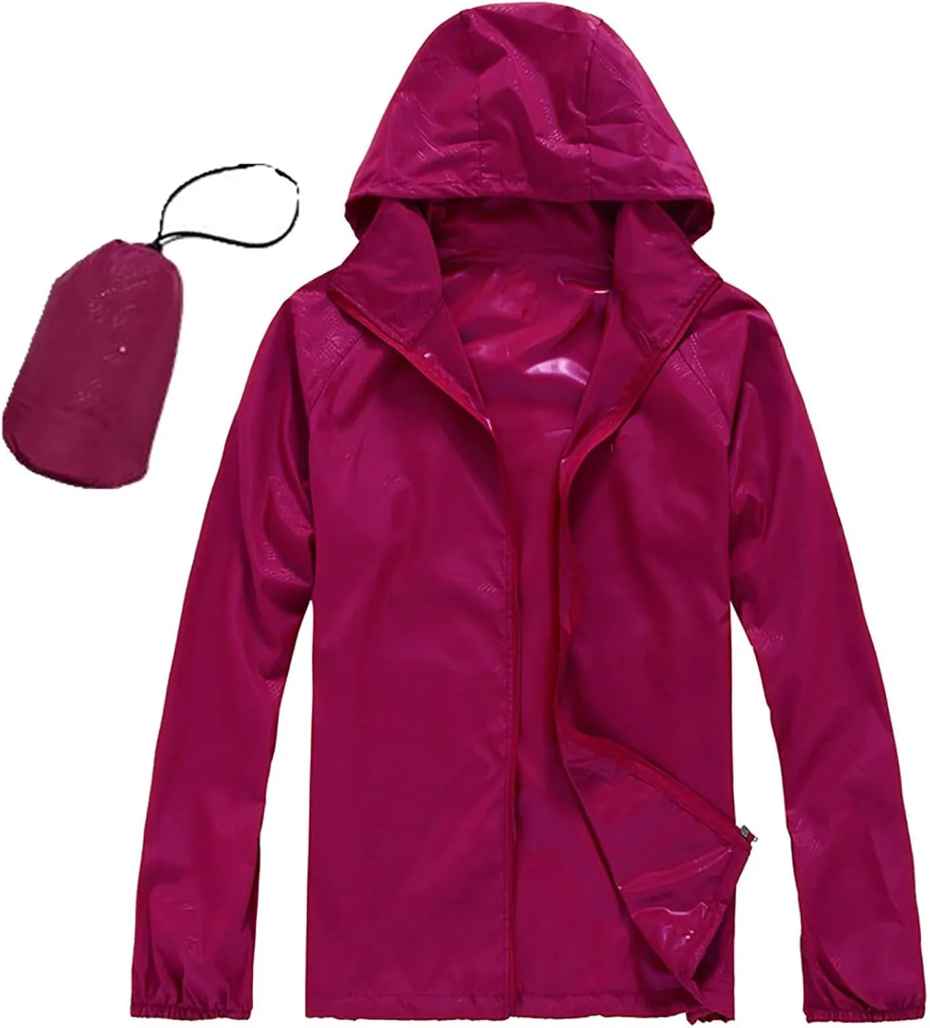 Rain Jacket Women Lightweight Hooded Raincoat Waterproof Windbreaker Jackets Packable Rain Coats with Pockets