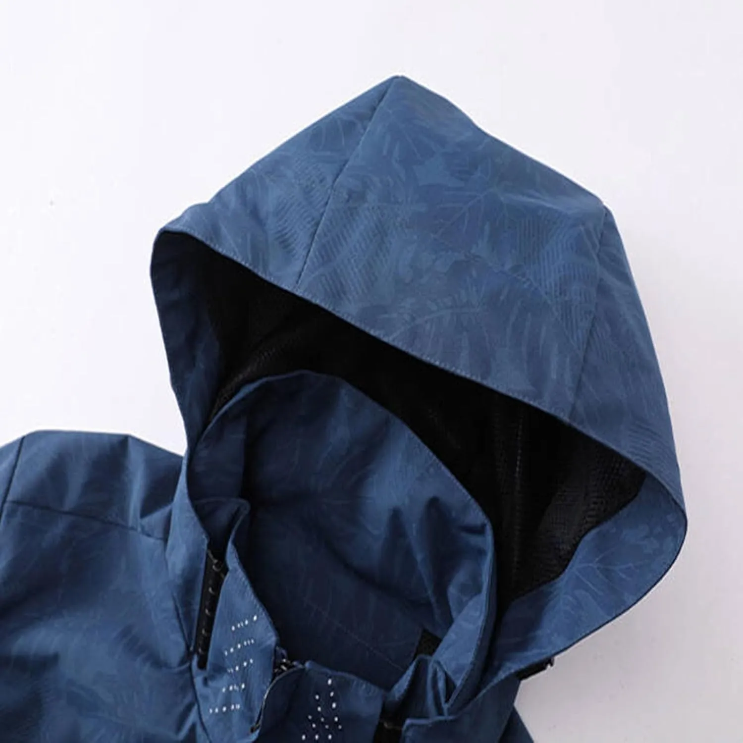 Raincoat for Men Lightweight Waterproof Outdoor Breathable Hiking Rain Jackets Camouflage Print Windbreaker Jackets