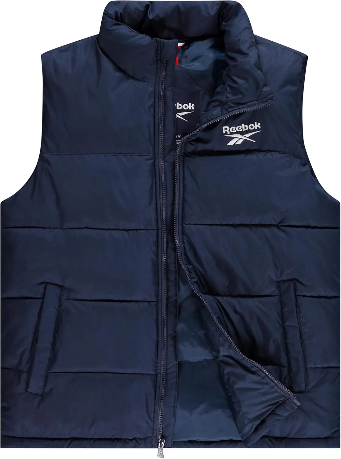 Reebok Mens Puffer Vest for Winter, Lightweight Down Alternative, Men's Outerwear Vests, Winter Vest for Men, Puffy Vest