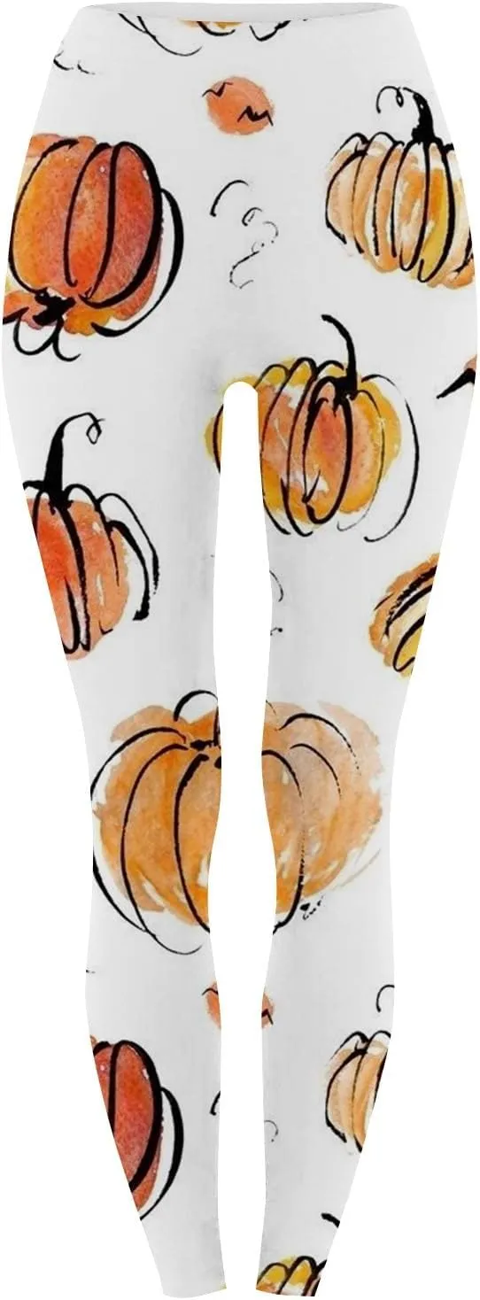 Slim Fitness Running Halloween Legging Women's Autumn Winter Halloween Blood Printed Warm Holiday Bottoms Casual