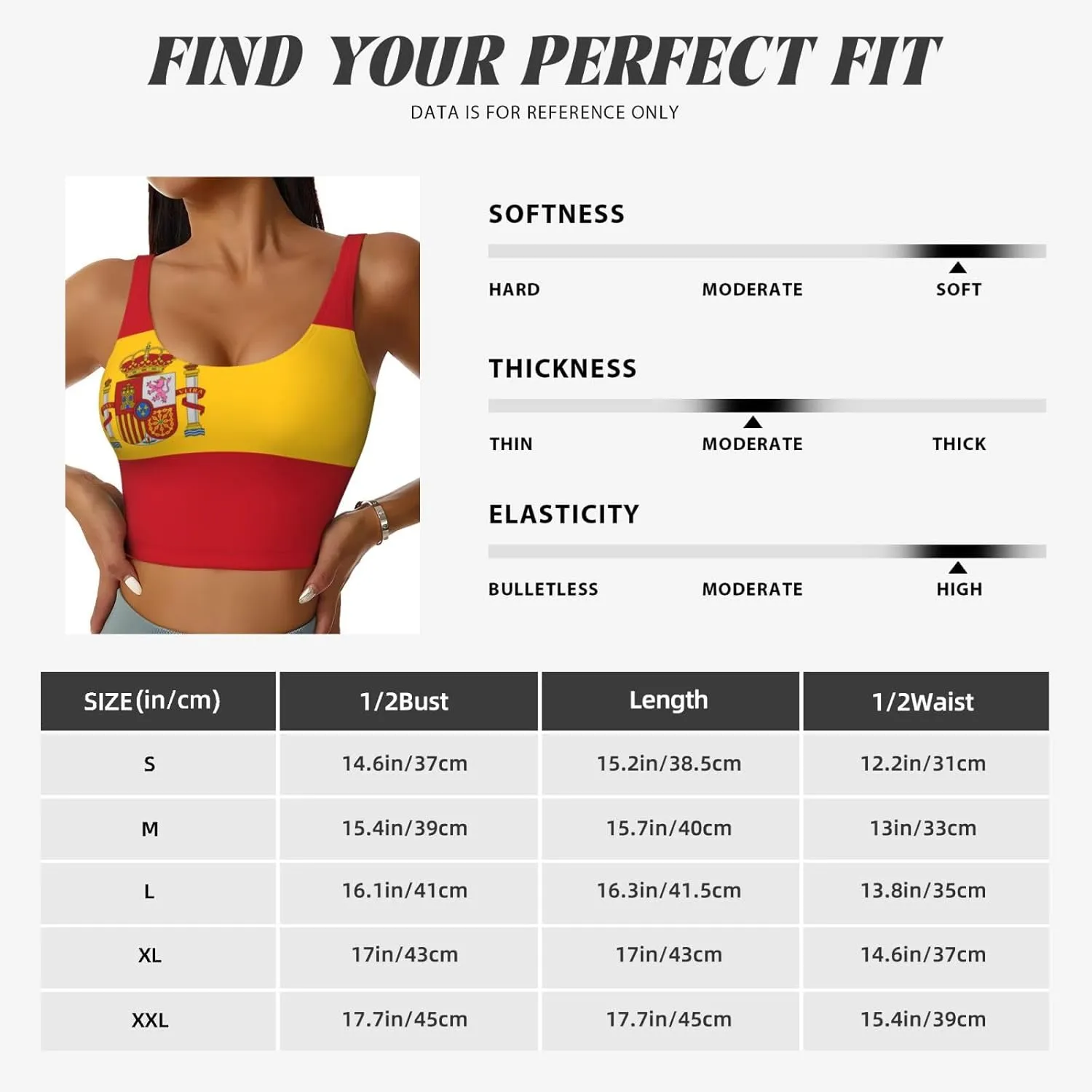 Spanish Flag Women's Sexy Sports Vest Sleeveless Athletic Gym T-Shirts Vest U-Shaped Back Quick Dry Top