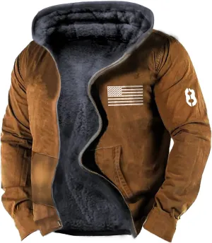 Sport Jackets for Men Men's Casual Camouflage Sports Sweatshirt Long Sleeve Zipper Hooded Jacket Coat Jackets