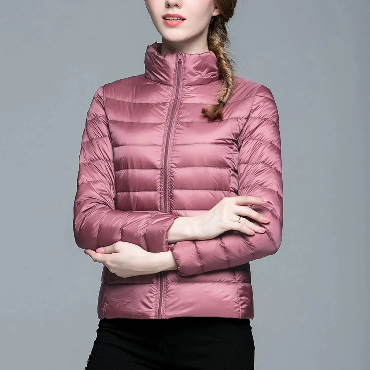 Stand Collar Women's Puffer Jackets Skimpy Long Down Coats for Women Bubble Coat Heavyweight Down Jacket Puffer Coats