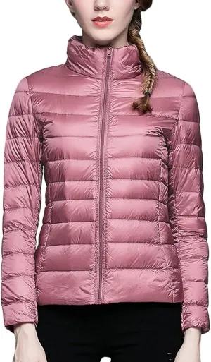 Stand Collar Women's Puffer Jackets Skimpy Long Down Coats for Women Bubble Coat Heavyweight Down Jacket Puffer Coats