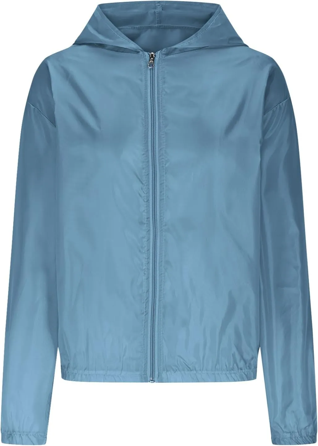Summer Sun Protection Jackets for Women Long Sleeve Hiking Lightweight Outdoor Fishing Hooded Shirts with Thumb Hole