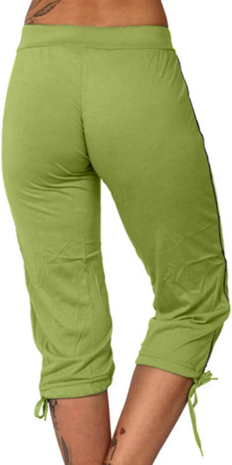 TANGNADE Women's Capri Joggers Athletic Casual Soft Sweatpants with Pockets Elastic Waist Drawstring Travel Bottoms Summer