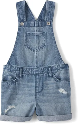 The Children'S Place Girls Denim Shortall Overalls