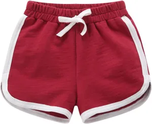 Toddler Kids Soccer Basketball Shorts Cotton Gym Athletic Running Sports Shorts Boys Girls Casual Short Bottoms