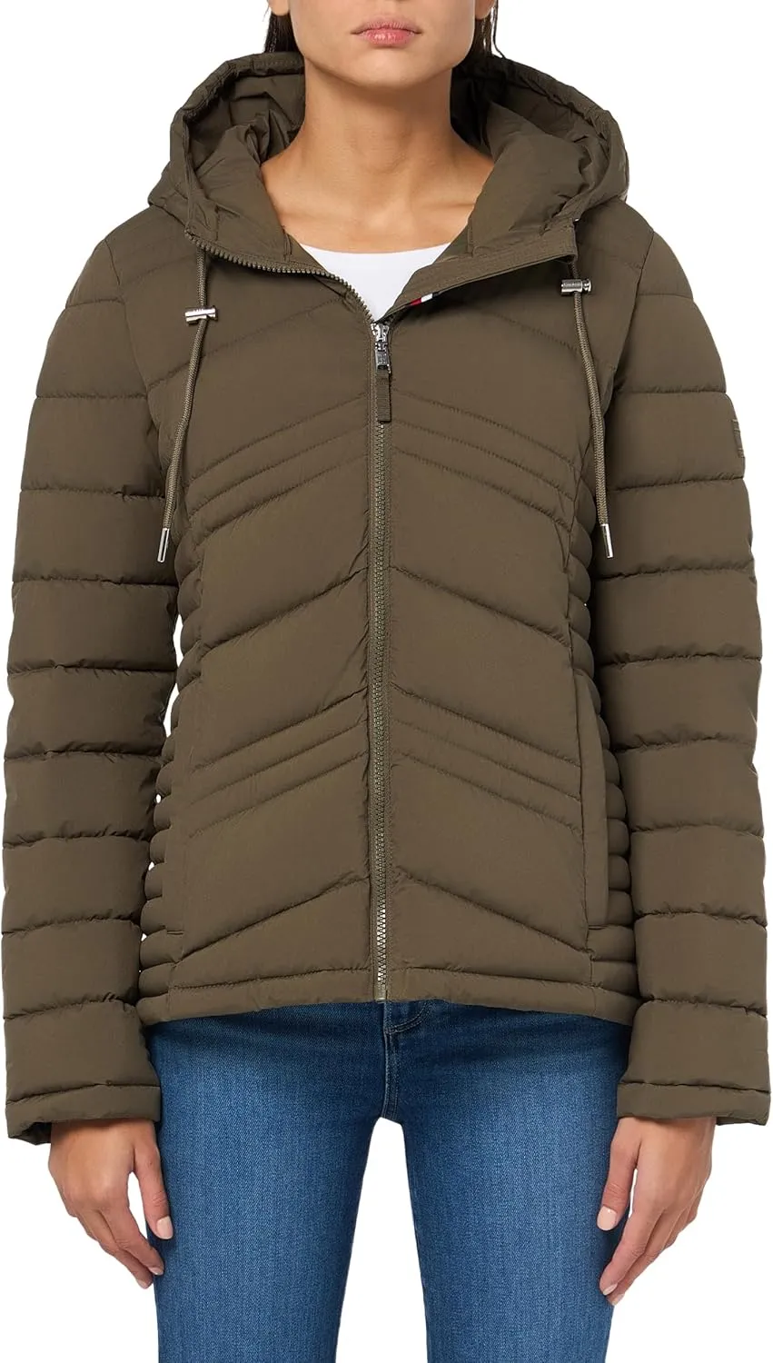 Tommy Hilfiger Women's Outerwear lightweight,Juniper,XL