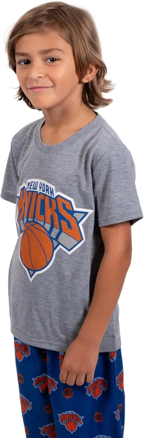 Ultra Game Youth NBA Official 2 Piece T-Shirt & Lounge Pants Pajama Set