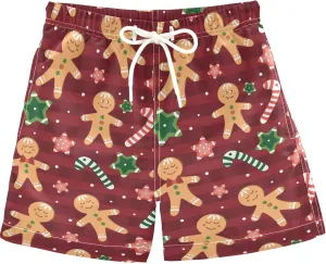 visesunny Boys Casual Board Shorts Funny Floral Boys' Swim Trunks Toddler Beach Shorts Little Kids Bathing Suit