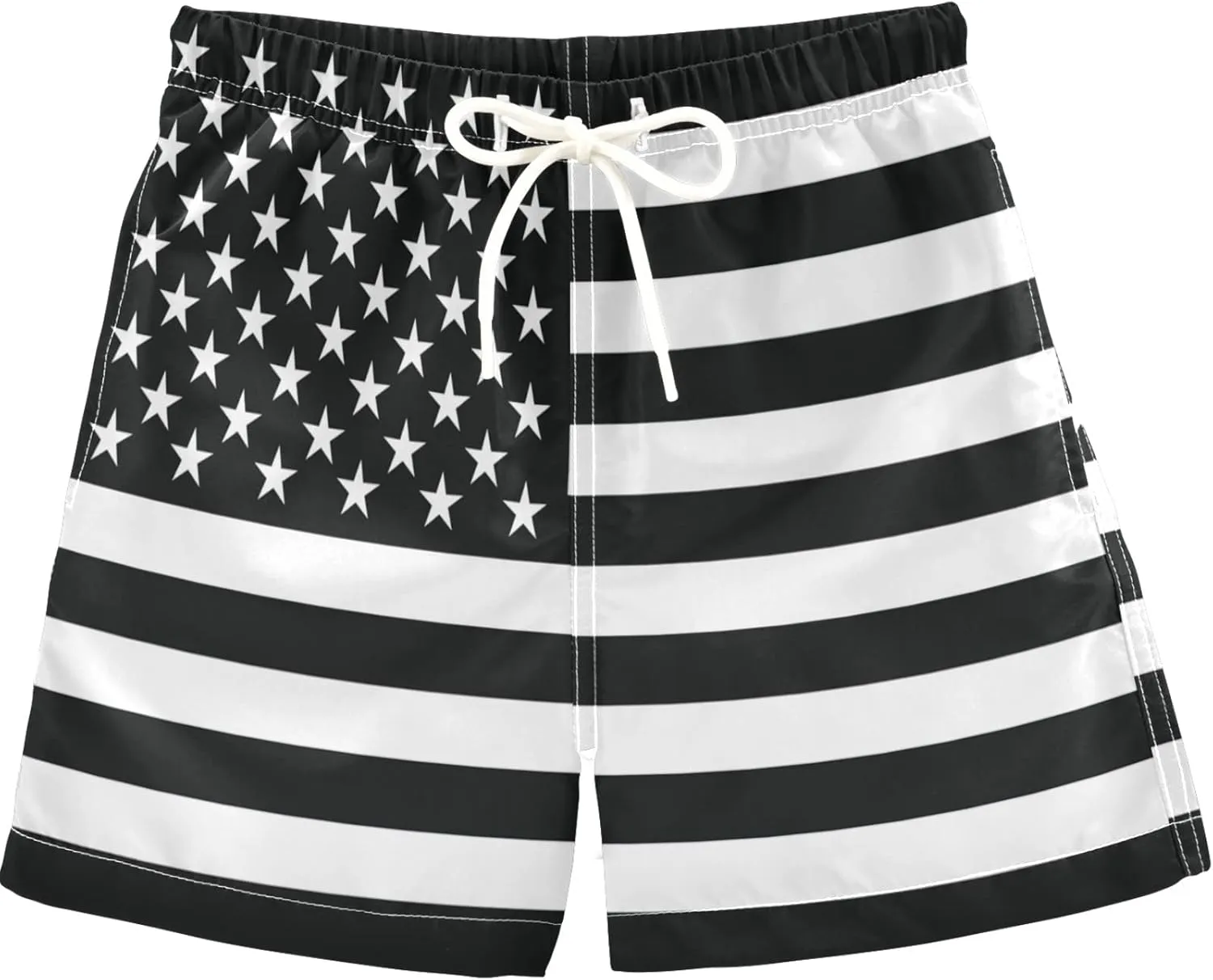 visesunny Boys Casual Board Shorts Funny Floral Boys' Swim Trunks Toddler Beach Shorts Little Kids Bathing Suit