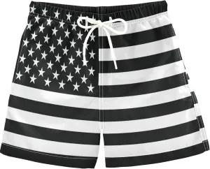 visesunny Boys Casual Board Shorts Funny Floral Boys' Swim Trunks Toddler Beach Shorts Little Kids Bathing Suit