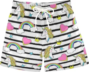 visesunny Cool Little Boys Quick Dry Beach Board Shorts Swim Trunk Swimsuit Beach Shorts Swim Trunk for Infant Baby Boy Teens