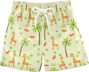 visesunny Cool Summer Boys Surfing Board Shorts Quick Dry Boys Swim Shorts Toddlers Swim Trunks Size from 2T to 14/16