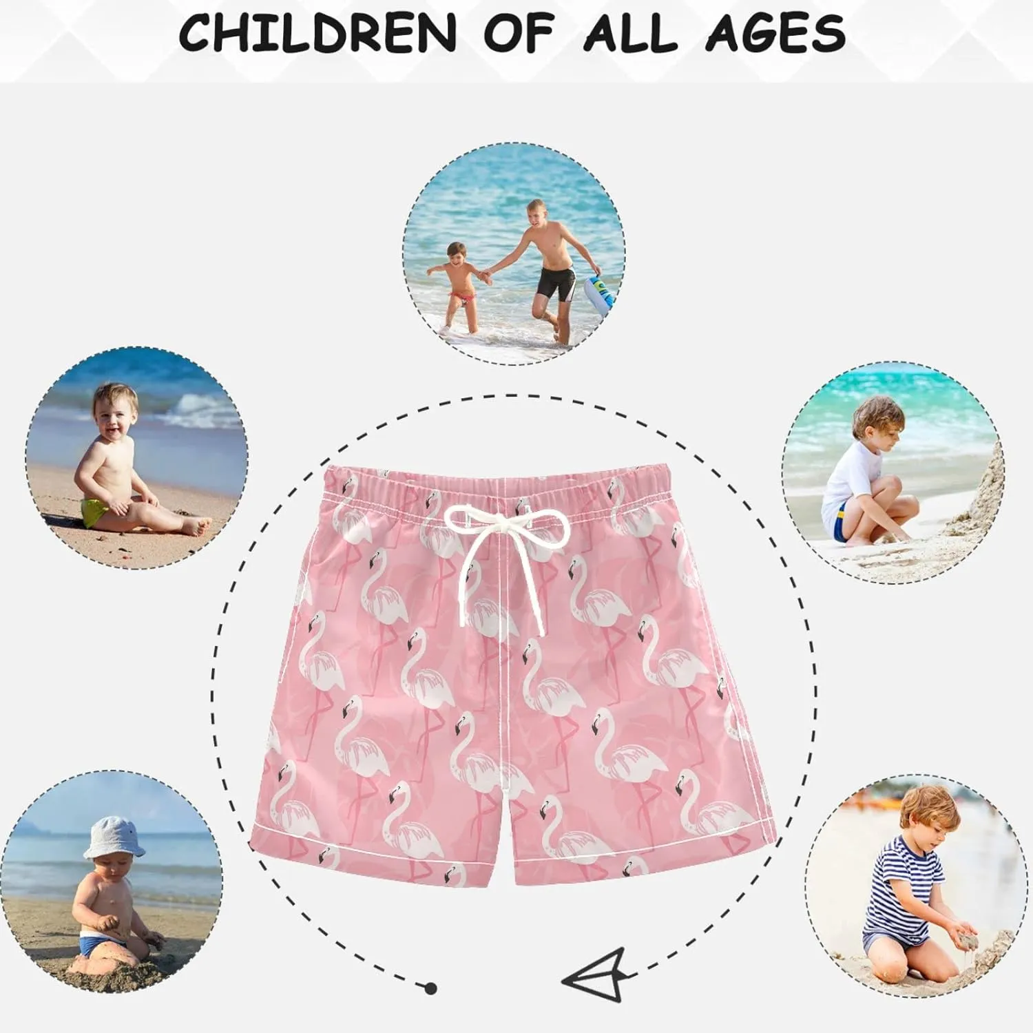 visesunny Funny Boys Swim Trunks Quick Dry Swim Shorts Kids Bathing Suits Toddler Boy Swimsuit Swimwear Size from 2T to 14/16