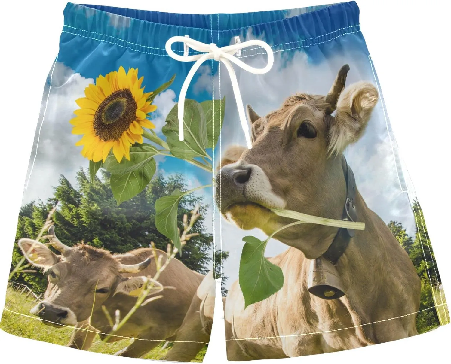 visesunny Funny Boys' Swim Trunks Toddler Quick Dry Beach Board Shorts Toddler Baby Boy Swimsuits