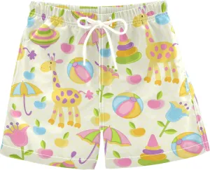 visesunny Funny Boys' Swim Trunks Toddler Quick Dry Beach Board Shorts Toddler Baby Boy Swimsuits