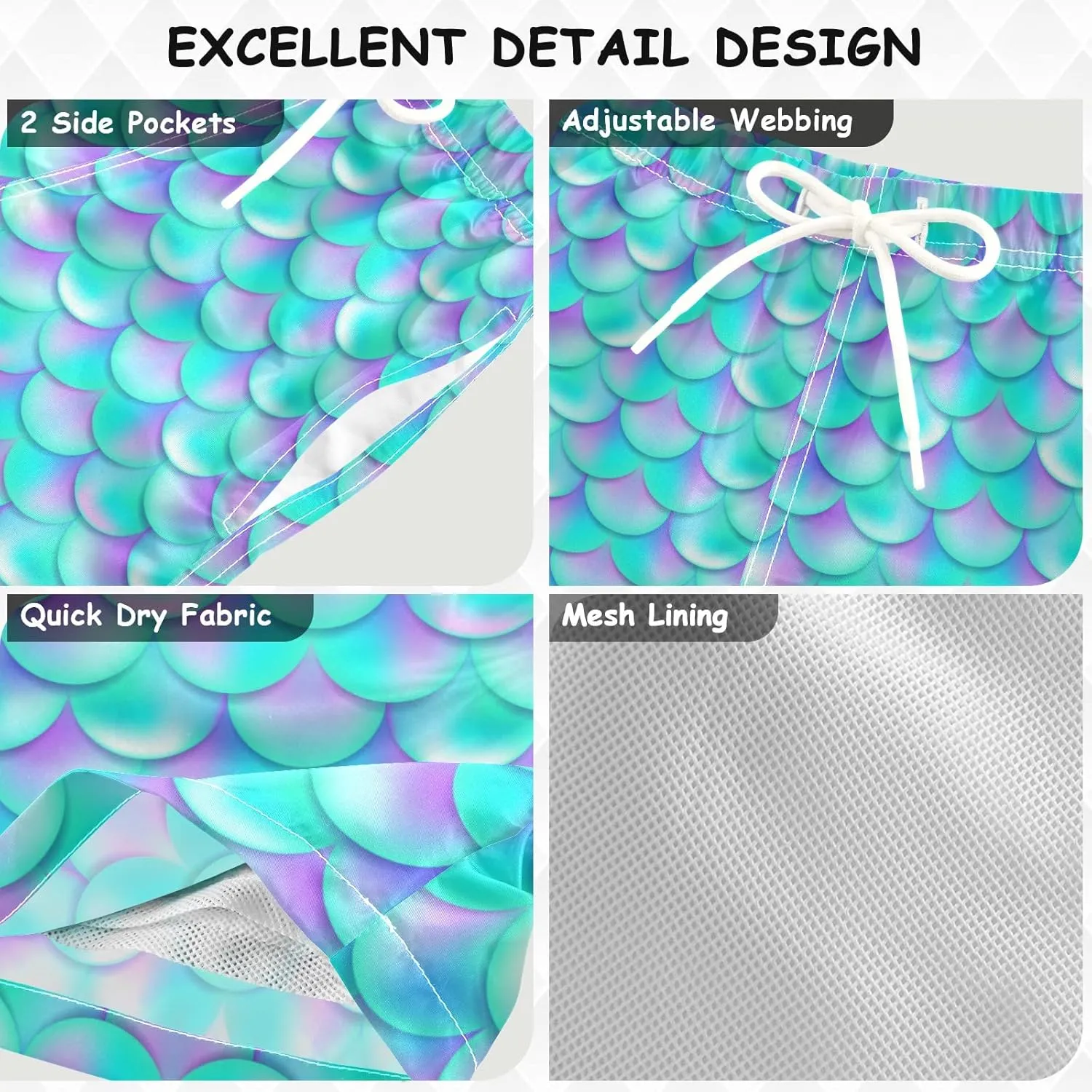 visesunny Little Boys Quick Dry Beach Board Shorts Kids Swim Trunk Swimsuit Beach Shorts Swim Trunk for Infant Baby Boy Teens