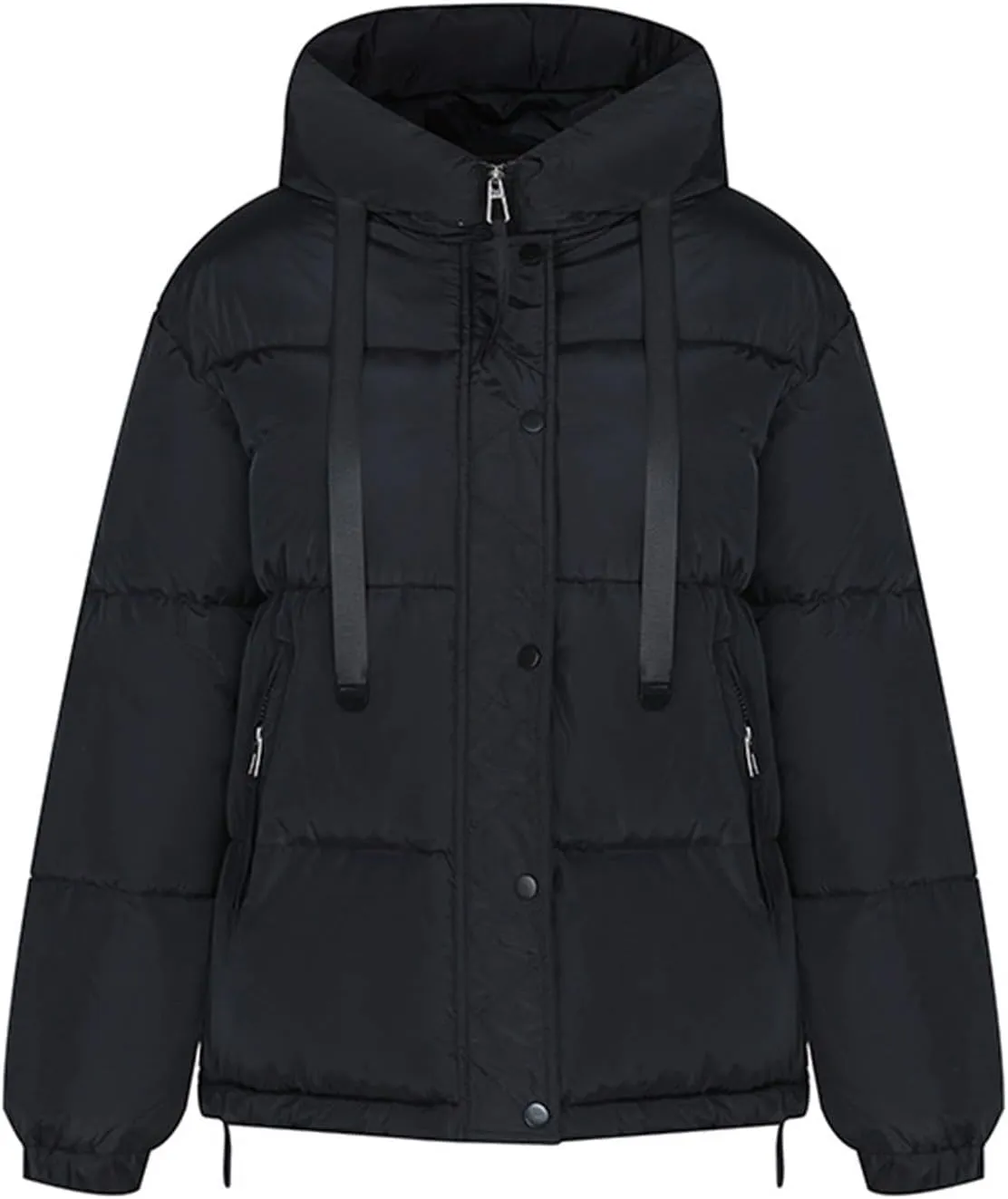 Warm Winter Coats for Women 2025 Trendy Loose Hooded Puffer Jacket Down Coat Puffy Wadded Jackets Overcoat