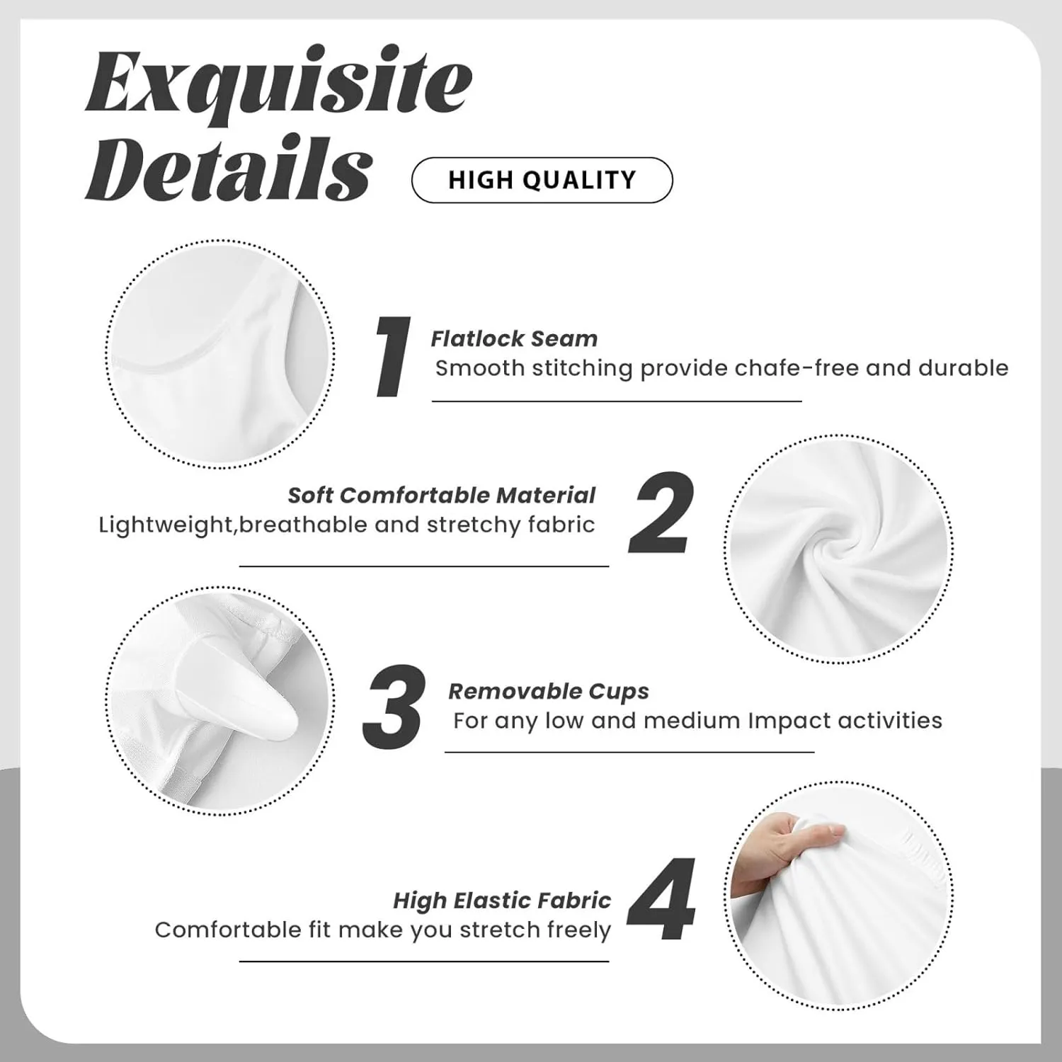 White Butterfly Women's Sexy Sports Vest Sleeveless Athletic Gym T-Shirts Vest U-Shaped Back Quick Dry Top