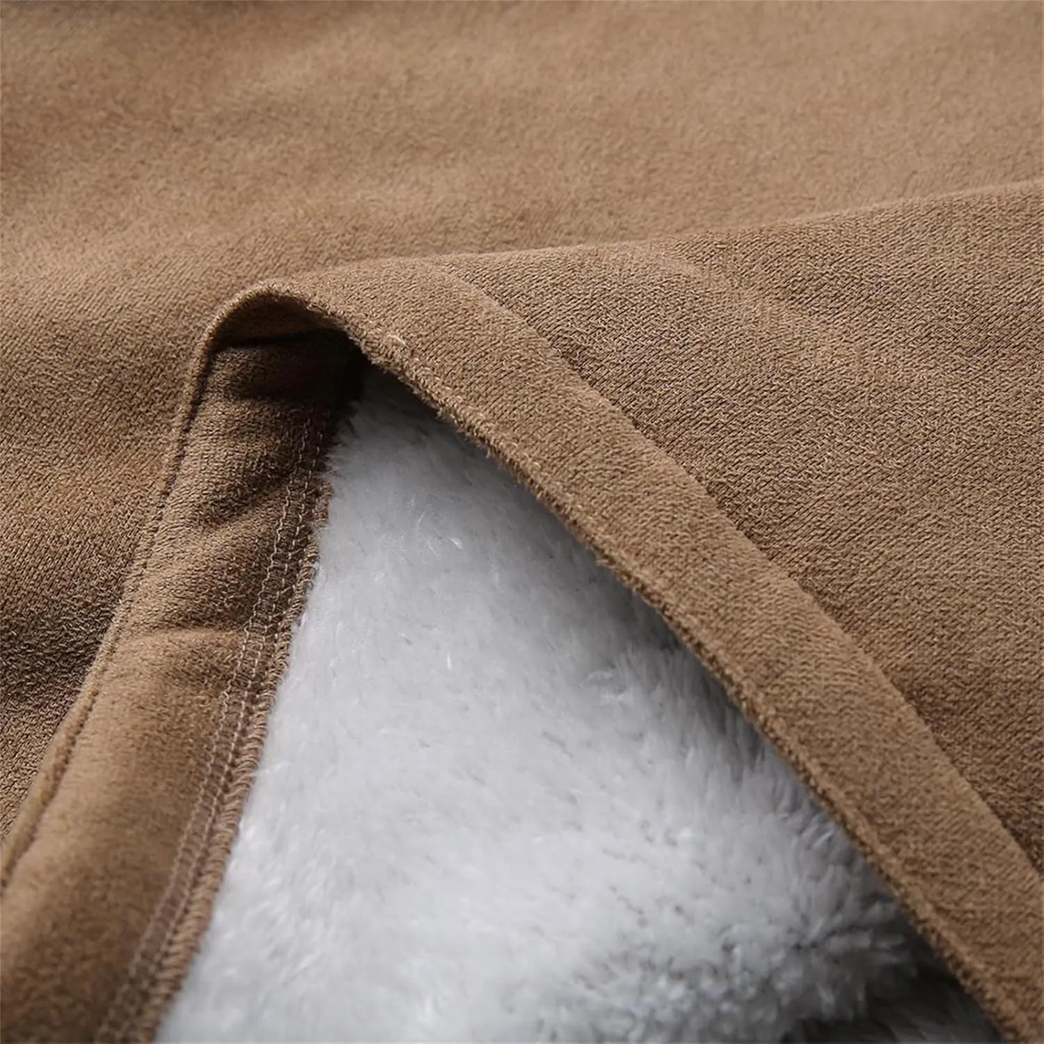Winter Coat for Women 2023 Sherpa Lined Denim Coat Button Down Long Sleeve Lapel Collar Jacket Outerwear with Pockets