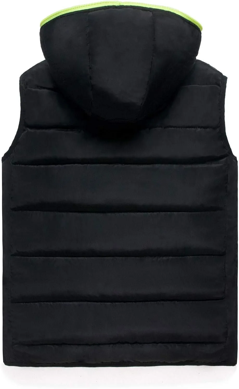 Winter Men Puffer Vest Hooded Sleeveless Padded Down Jacket Casual Outdoor Warm Quilted Vest with Pockets