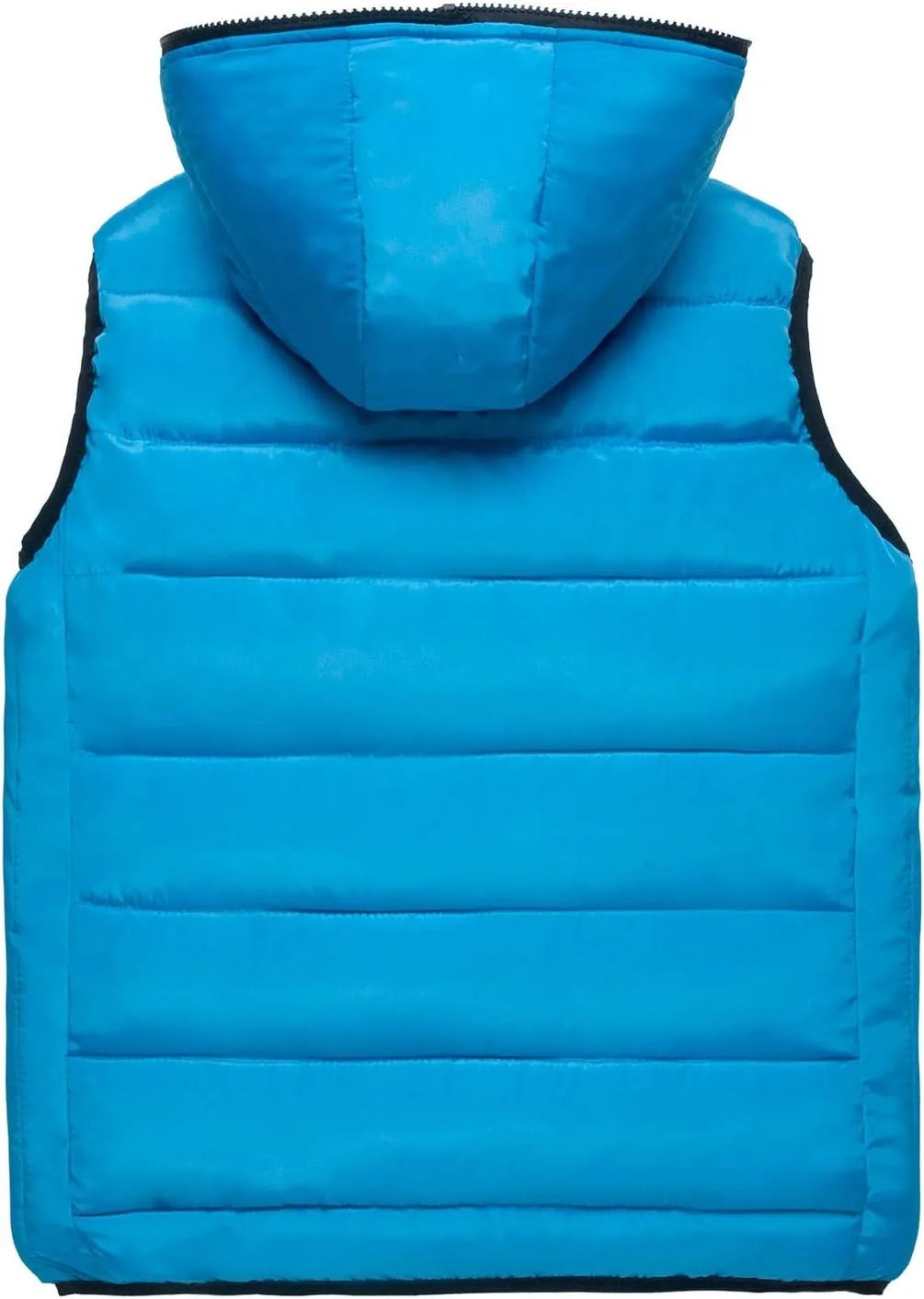 Winter Men Puffer Vest Hooded Sleeveless Padded Down Jacket Casual Outdoor Warm Quilted Vest with Pockets