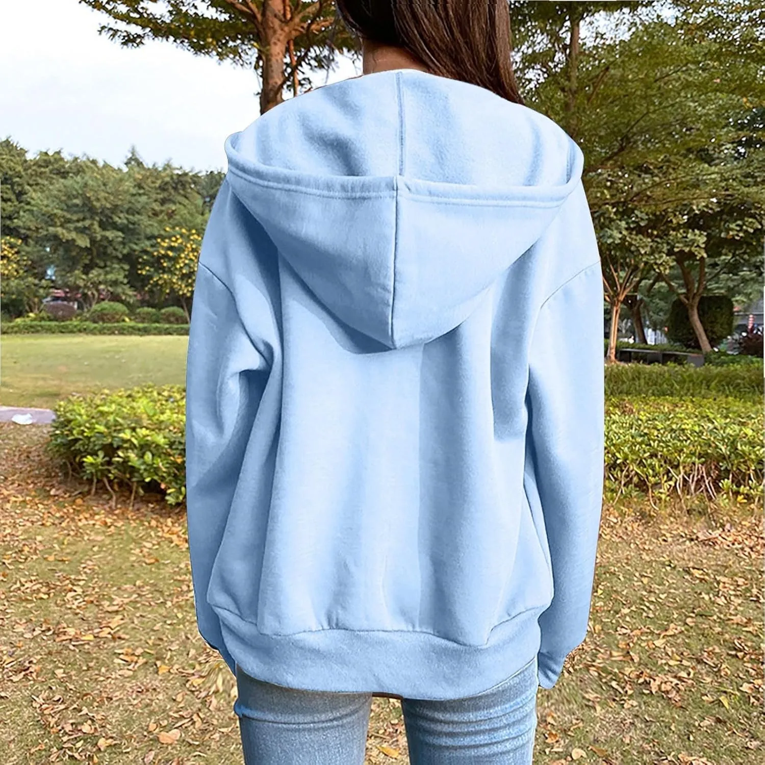 Womens Jackets Womens Zip Up Hoodies Cropped Sweatshirts Fleece Jackets Fall Outfits Casual Hooded Tops Winter