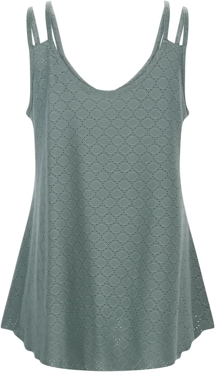 Women's New Summer Fashion V Neck Solid Color Sleeveless Casual Suspenders Small Vest Backless Top Women