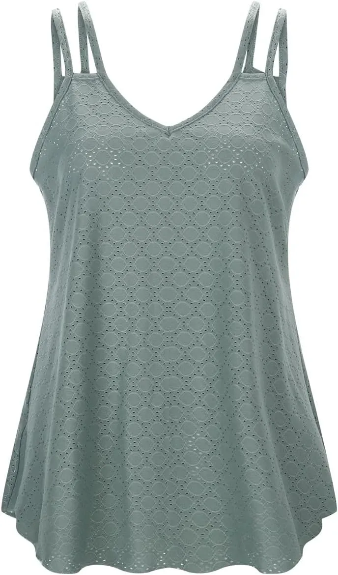 Women's New Summer Fashion V Neck Solid Color Sleeveless Casual Suspenders Small Vest Backless Top Women