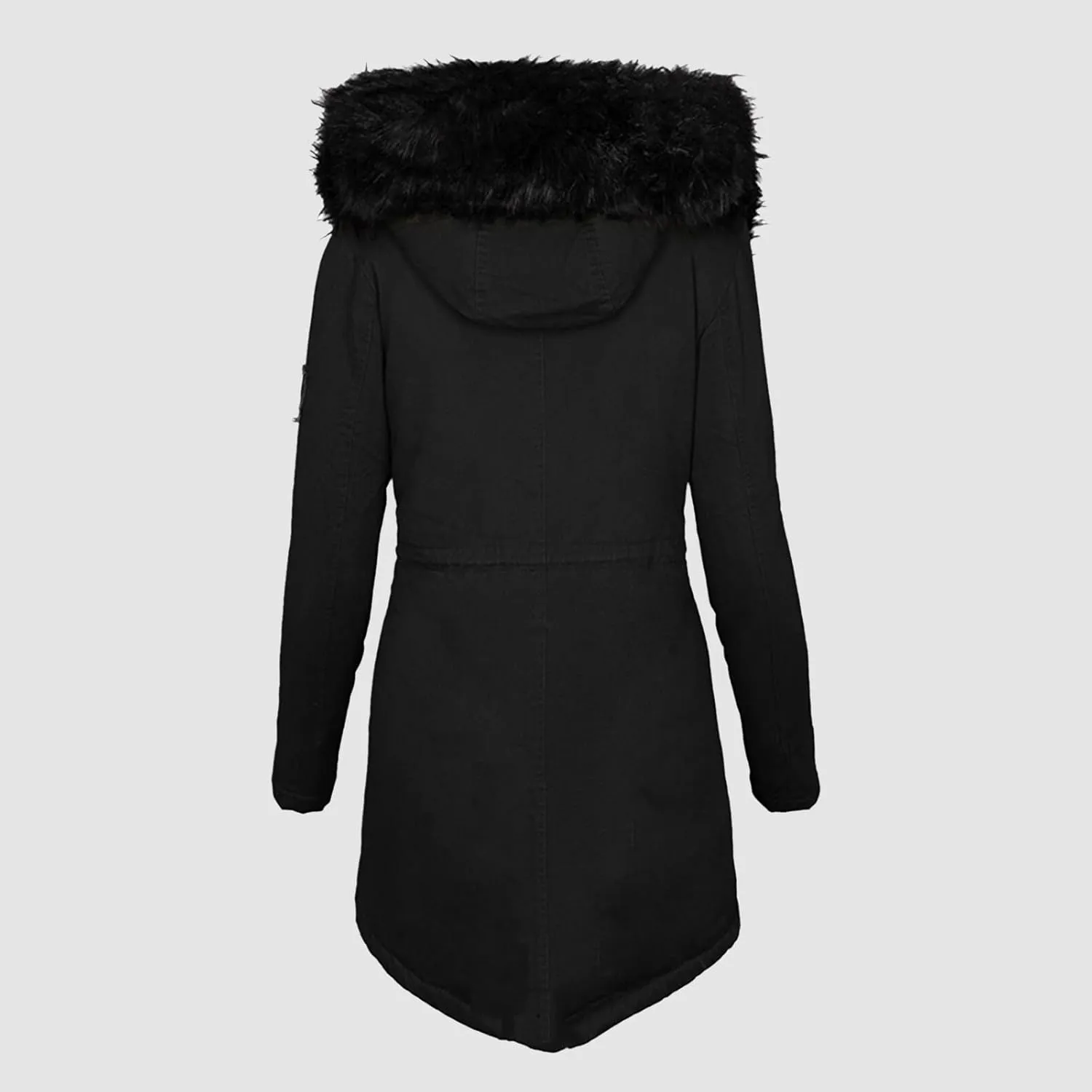 Womens Plus Size Winter Coat Casual Thicken Long Sleeve Vintage Quilted Jacket Warm Hood Padded Outerwear with Pocket