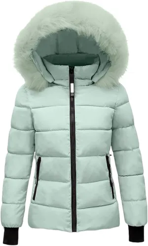 Womens Plus Size Winter Down Coats Hooded Thermal Thicken Quilted Puffer Jacket Outdoor Skiing Snowboarding Coat