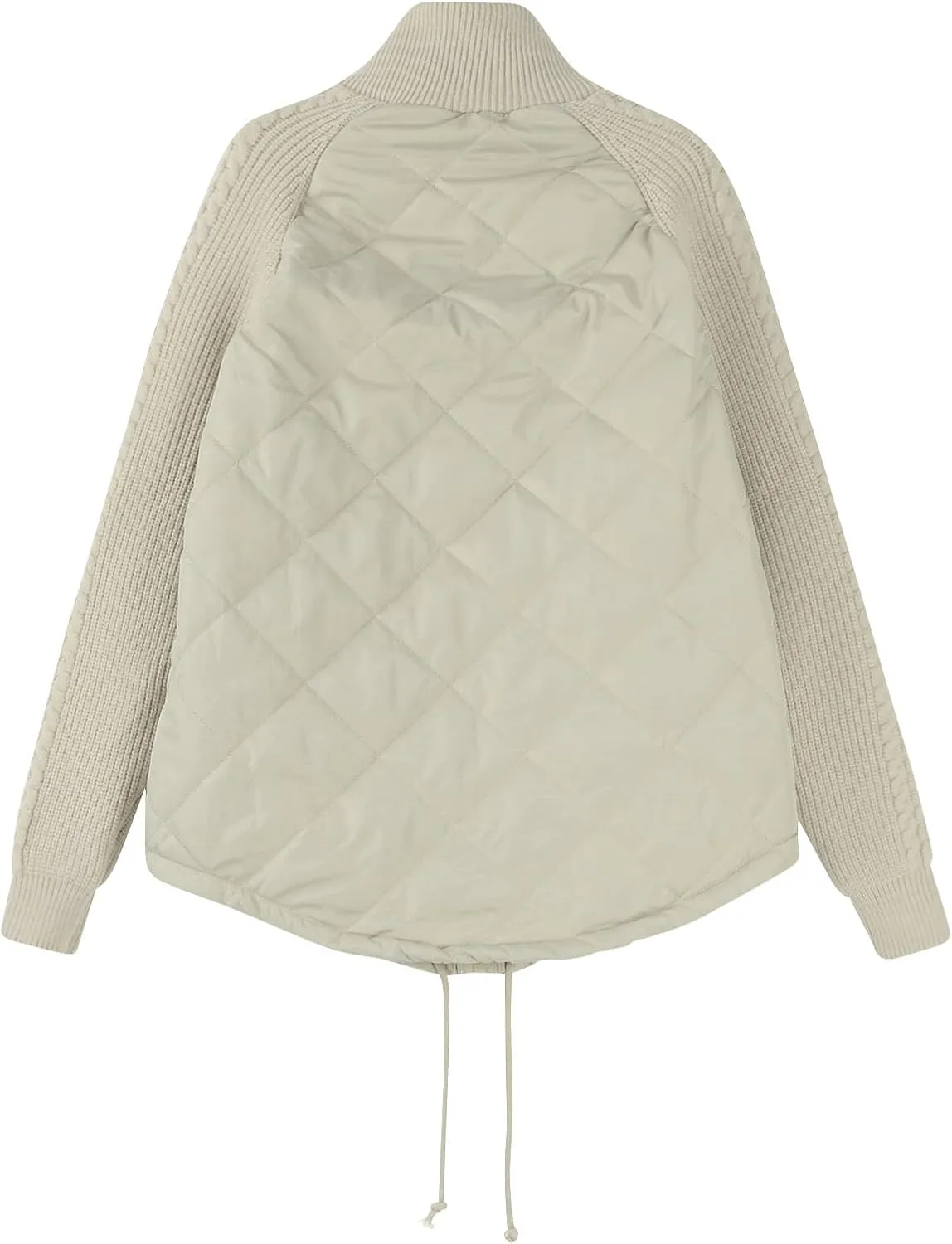 Women's Puffer Parka Jacket Baggy Lightweight Stand-Up Collar Zip Puffer Jacket Warm Winter Down Coat with Pockets