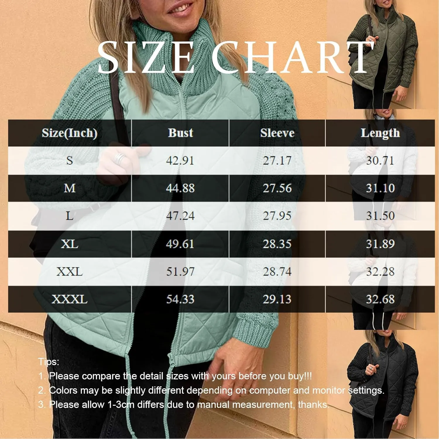Women's Puffer Parka Jacket Baggy Lightweight Stand-Up Collar Zip Puffer Jacket Warm Winter Down Coat with Pockets