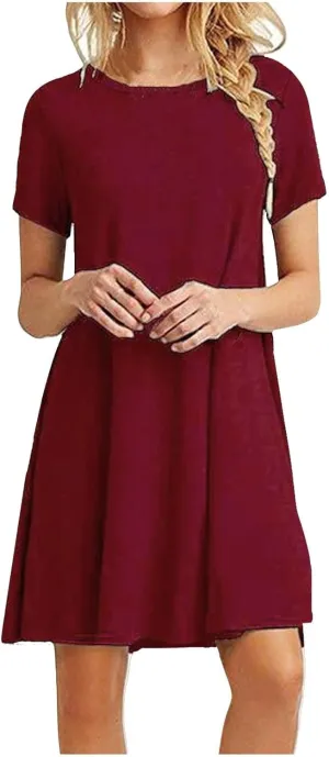 Womens Summer Floral Boho Casual Beach Maxi Dress with Pockets V Neck Short Sleeve Flowy Tiered Ruffle Smocked Elastic Waist